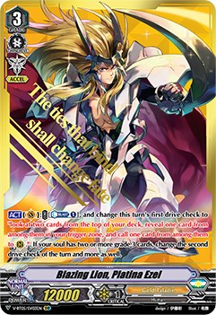 Blazing Lion, Platina Ezel (V-BT05/SV03EN) [Aerial Steed Liberation]