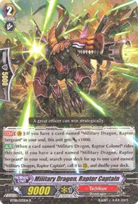 Military Dragon, Raptor Captain (BT08/030EN) [Blue Storm Armada]