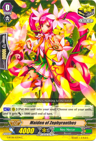 Maiden of Zephyranthes (G-BT08/103EN) [Absolute Judgment]