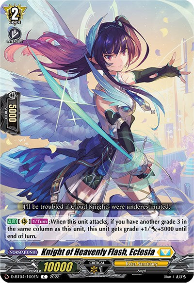 Knight of Heavenly Flash, Eclesia (D-BT04/100EN) [Awakening of Chakrabarthi]