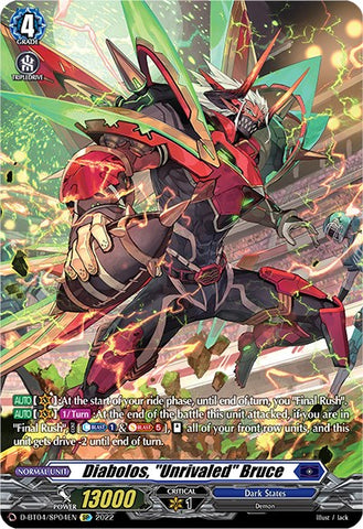 Diabolos, "Unrivaled" Bruce (D-BT04/SP04EN) [Awakening of Chakrabarthi]