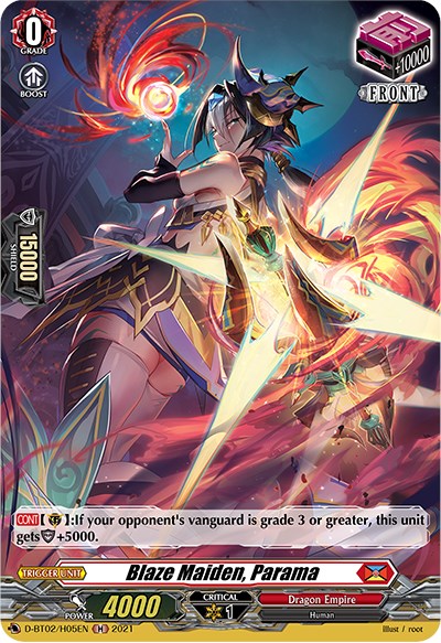 Blaze Maiden, Parama (D-BT02/H05EN) [A Brush with the Legends]