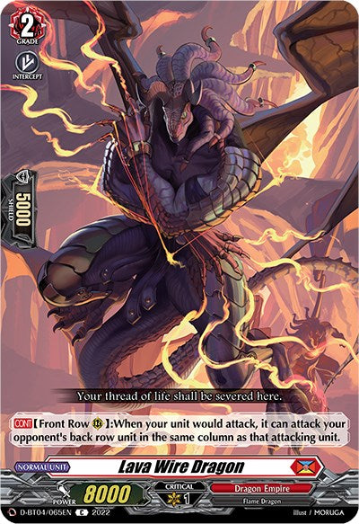 Lava Wire Dragon (D-BT04/065EN) [Awakening of Chakrabarthi]