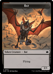 Bat // Intrepid Rabbit Double-Sided Token [Bloomburrow Tokens]