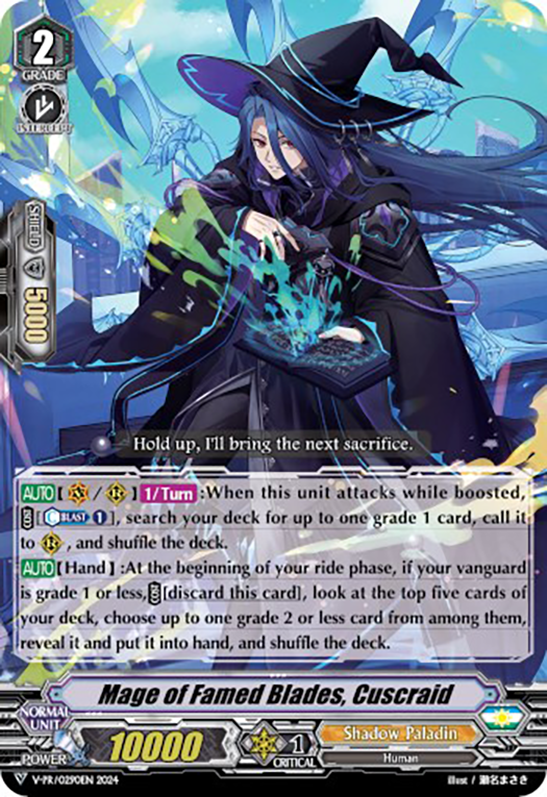 Mage of Famed Blades, Cuscraid (V-PR/0290EN 2024) [V Promo Cards]