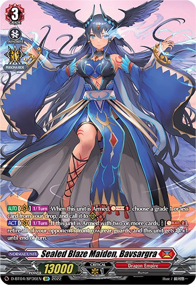 Sealed Blaze Maiden, Bavsargra (D-BT04/SP36EN) [Awakening of Chakrabarthi]