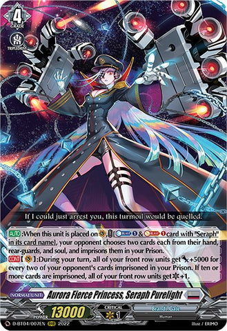 Aurora Fierce Princess, Seraph Purelight (D-BT04/007EN) [Awakening of Chakrabarthi]