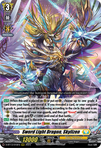 Sword Light Dragon, Skylizen (D-BT13/010EN) [Flight of Chakrabarthi]