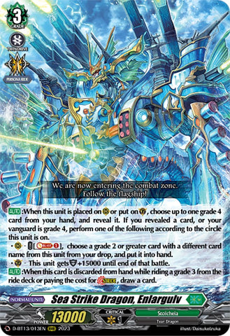 Sea Strike Dragon, Enlargulv (D-BT13/013EN) [Flight of Chakrabarthi]