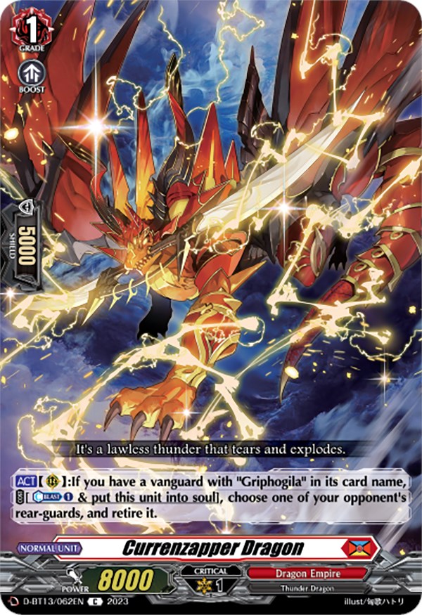 Currenzapper Dragon (D-BT13/062EN) [Flight of Chakrabarthi]