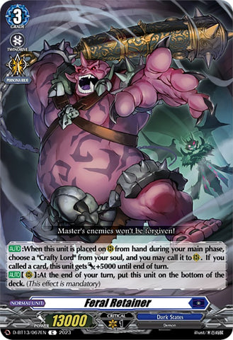 Feral Retainer (D-BT13/067EN) [Flight of Chakrabarthi]