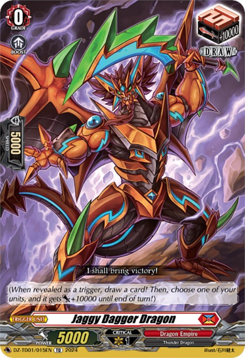 Jaggy Dagger Dragon (DZ-TD01/015EN) [Start Up Trial Deck: Dragon Empire]