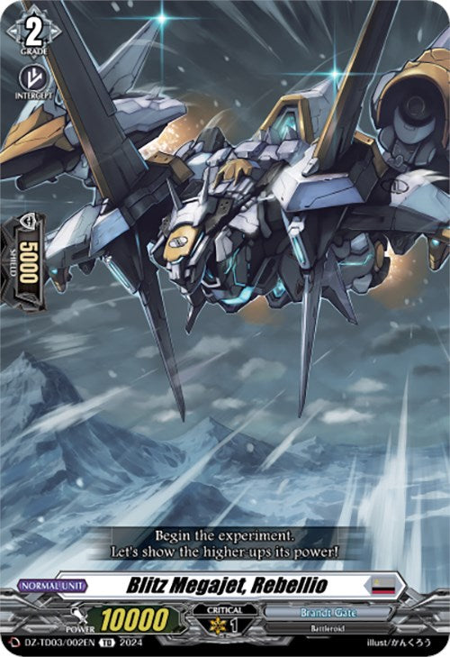 Blitz Megajet, Rebellio (DZ-TD03/002EN) [Start Up Trial Deck: Brandt Gate]