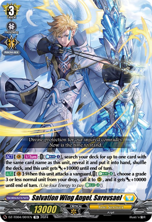 Salvation Wing Angel, Sarevsael (DZ-TD04/001EN) [Start Up Trial Deck: Keter Sanctuary]