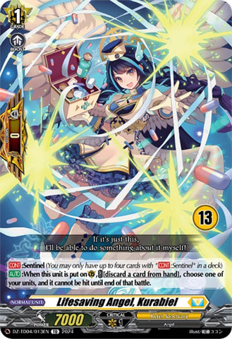 Lifesaving Angel, Kurabiel (13) (DZ-TD04/013EN) [Start Up Trial Deck: Keter Sanctuary]