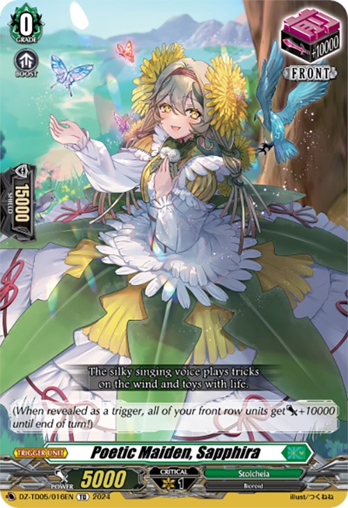 Poetic Maiden, Sapphira (DZ-TD05/016EN) [Start Up Trial Deck: Stoicheia]