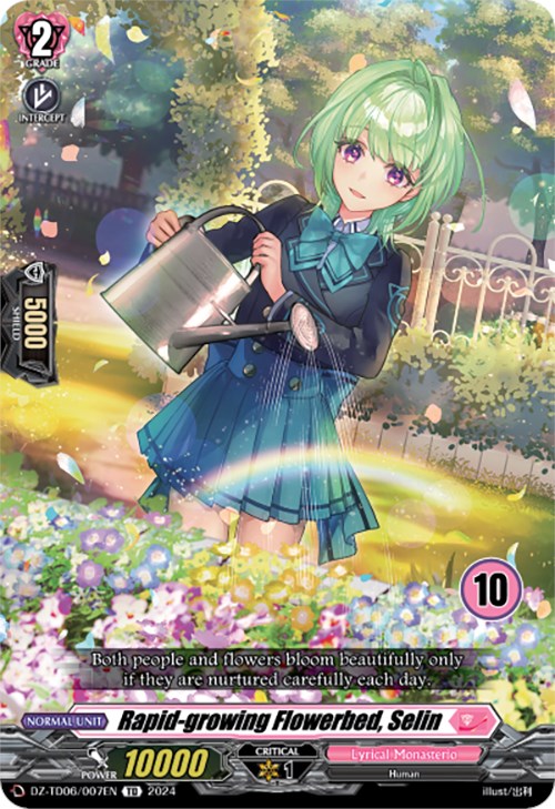 Rapid-growing Flowerbed, Selin (10) (DZ-TD06/007EN) [Start Up Trial Deck: Lyrical Monasterio]