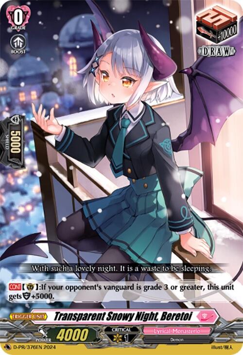 Transparent Snowy Night, Beretoi (D-PR/376EN) [D Promo Cards]