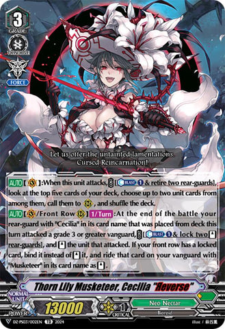 Thorn Lily Musketeer, Cecilia "Reverse" (DZ-PS03/002EN) [Trial Deck 3: Golden Mechanical Soldier]