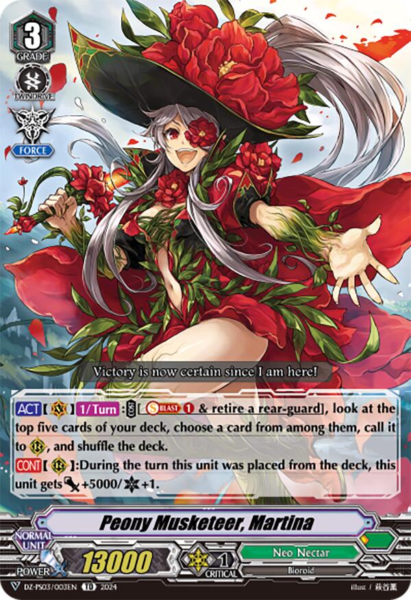 Peony Musketeer, Martina (DZ-PS03/003EN) [Trial Deck 3: Golden Mechanical Soldier]