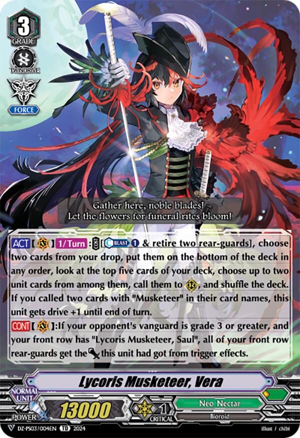 Lycoris Musketeer, Vera (DZ-PS03/004EN) [Trial Deck 3: Golden Mechanical Soldier]