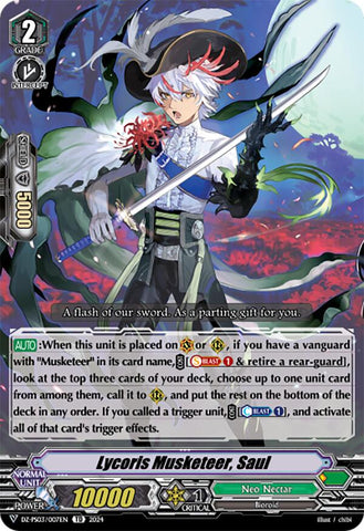 Lycoris Musketeer, Saul (DZ-PS03/007EN) [Trial Deck 3: Golden Mechanical Soldier]