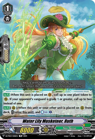 Water Lily Musketeer, Ruth (DZ-PS03/008EN) [Trial Deck 3: Golden Mechanical Soldier]