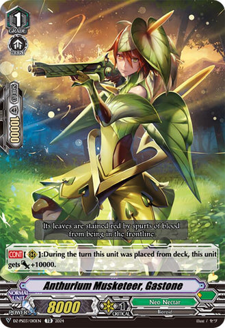 Anthurium Musketeer, Gastone (DZ-PS03/010EN) [Trial Deck 3: Golden Mechanical Soldier]