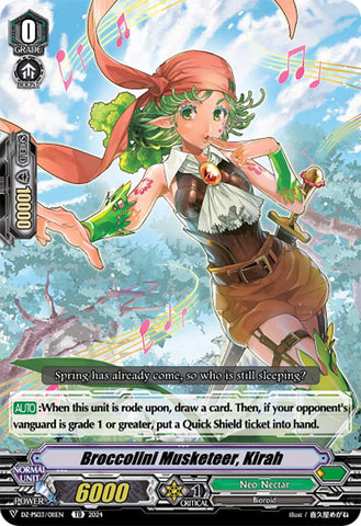 Broccolini Musketeer, Kirah (DZ-PS03/011EN) [Trial Deck 3: Golden Mechanical Soldier]