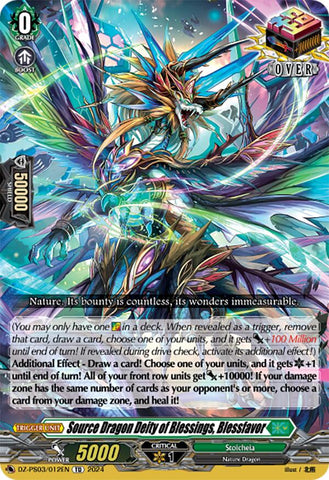 Source Dragon Deity of Blessings, Blessfavor (DZ-PS03/012EN) [Trial Deck 3: Golden Mechanical Soldier]