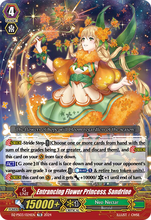 Entrancing Flower Princess, Sandrine (DZ-PS03/024EN) [Trial Deck 3: Golden Mechanical Soldier]