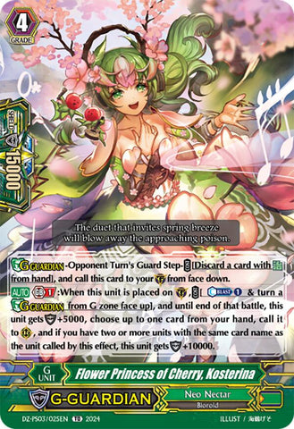 Flower Princess of Cherry, Kosterina (DZ-PS03/025EN) [Trial Deck 3: Golden Mechanical Soldier]