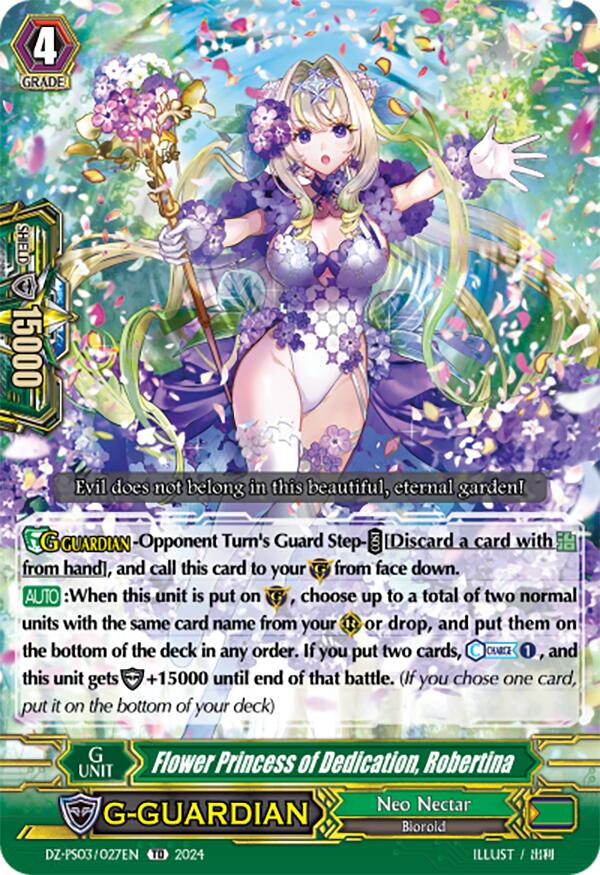 Flower Princess of Dedication, Robertina (DZ-PS03/027EN) [Trial Deck 3: Golden Mechanical Soldier]