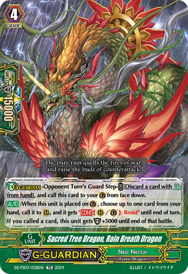 Sacred Tree Dragon, Rain Breath Dragon (DZ-PS03/028EN) [Trial Deck 3: Golden Mechanical Soldier]