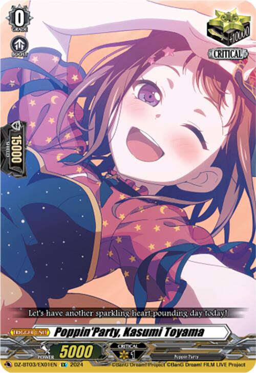 Poppin'Party, Kasumi Toyama (DZ-BT03/EX01EN) [Dimensional Transcendence]