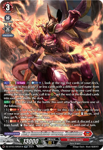 Fiery Immolation Dragon, Kotihblaze (DZ-BT03/SR02EN) [Dimensional Transcendence]