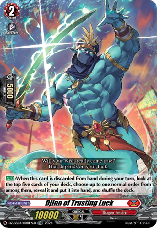 Djinn of Trusting Luck (Foil) (DZ-SS04/008EN-R) [DZ-SS04: Special Series Stardust Blade]