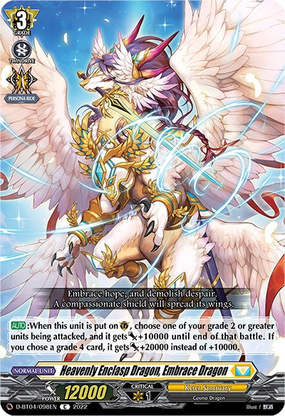 Heavenly Enclasp Dragon, Embrace Dragon (D-BT04/098EN) [Awakening of Chakrabarthi]