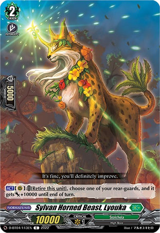 Sylvan Horned Beast, Lyouka (D-BT04/113EN) [Awakening of Chakrabarthi]