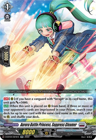 Aurora Battle Princess, Suppress Gleamer (D-BT04/024EN) [Awakening of Chakrabarthi]