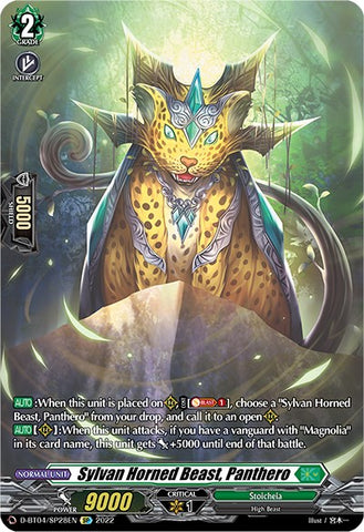 Sylvan Horned Beast, Panthero (D-BT04/SP28EN) [Awakening of Chakrabarthi]