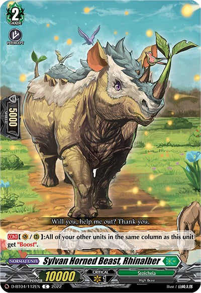 Sylvan Horned Beast, Rhinalber (D-BT04/112EN) [Awakening of Chakrabarthi]