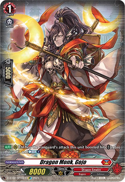 Dragon Monk, Gojo (D-BT02/SP33EN) [A Brush with the Legends]