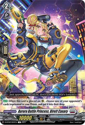 Aurora Battle Princess, Birett Canary (D-BT02/087EN) [A Brush with the Legends]