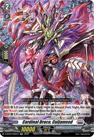 Cardinal Draco, Culjameed (D-BT04/022EN) [Awakening of Chakrabarthi]