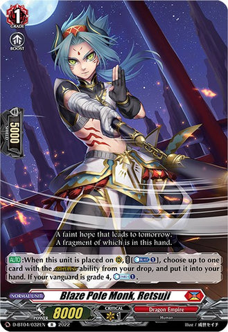 Blaze Pole Monk, Retsuji (D-BT04/032EN) [Awakening of Chakrabarthi]