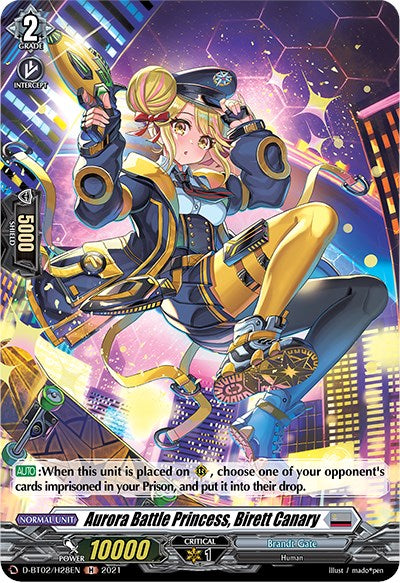 Aurora Battle Princess, Birett Canary (D-BT02/H28EN) [A Brush with the Legends]