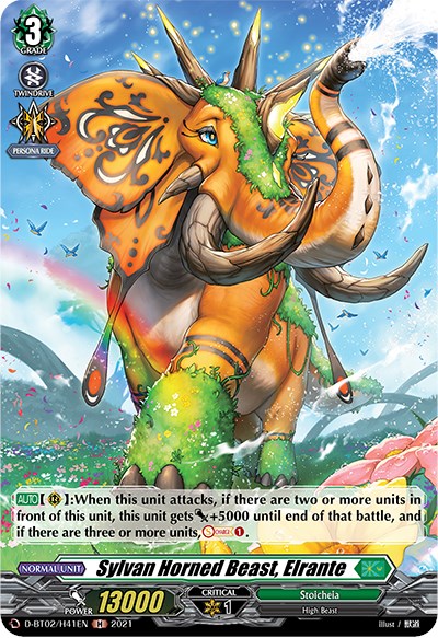 Sylvan Horned Beast, Elrante (D-BT02/H41EN) [A Brush with the Legends]