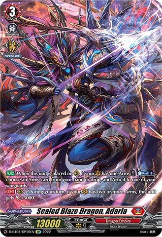 Sealed Blaze Dragon, Adarla (D-BT04/SP16EN) [Awakening of Chakrabarthi]