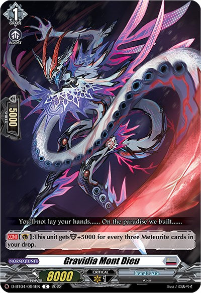 Gravidia Mont Dieu (D-BT04/094EN) [Awakening of Chakrabarthi]